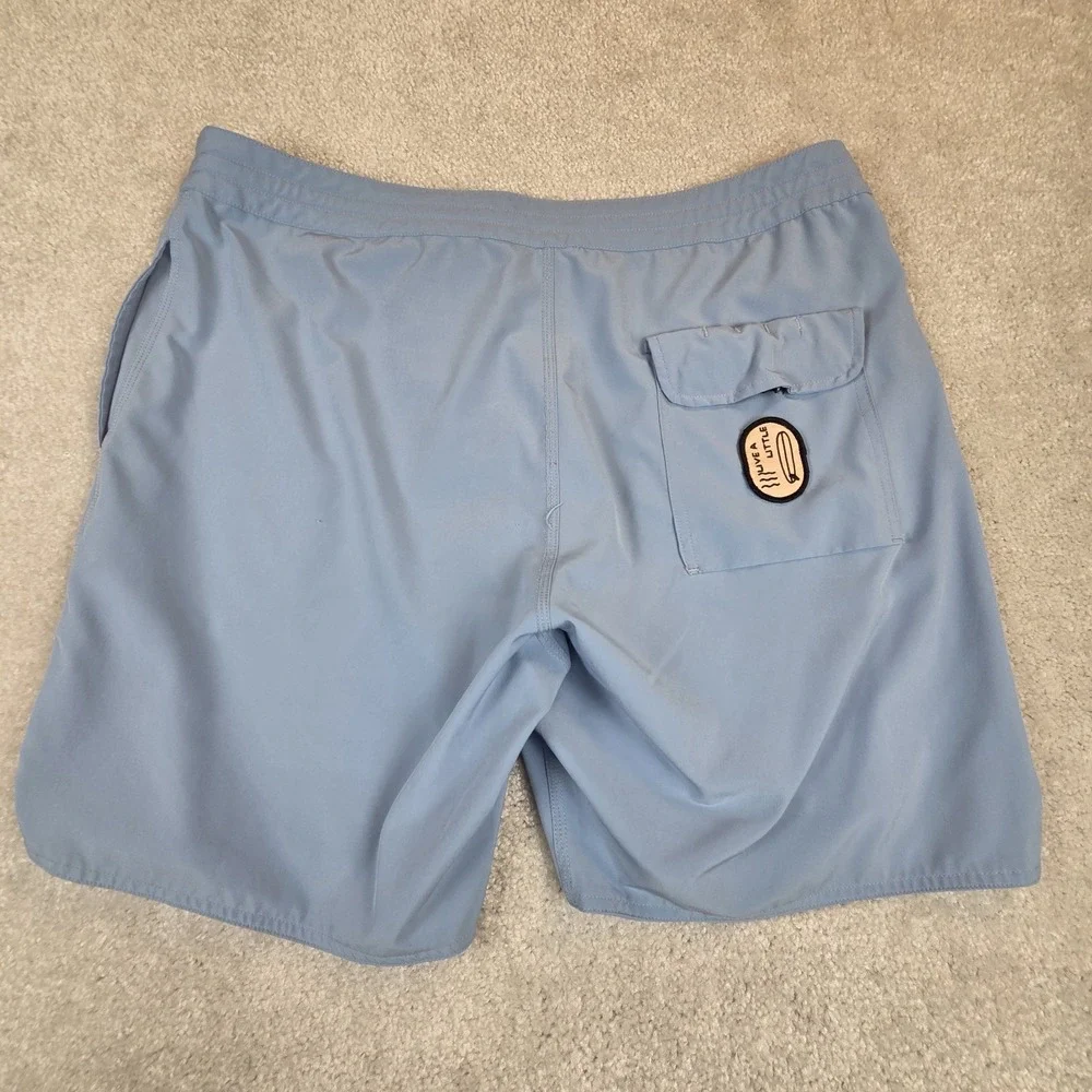 Bamboo Ave Boundless Swim Shorts Mens XL Blue Gray Stretch The Bound-Short